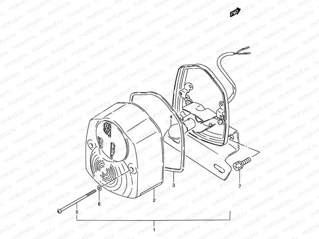 29A - REAR COMBINATION LAMP (FZ50NP E26)
