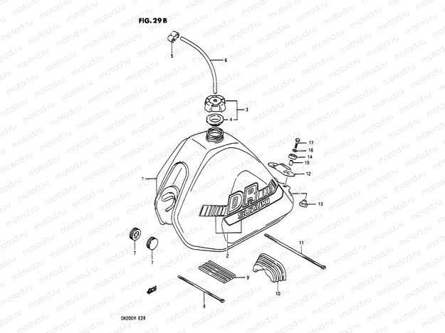 29B - FUEL TANK (MODEL J E02)