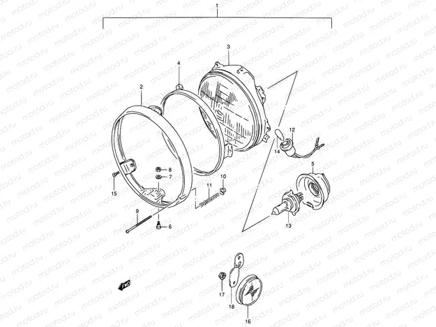 29B - HEADLAMP (MODEL P/R EXCEPT E02,E24)