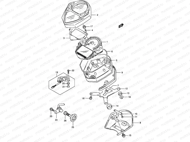 29C - SPEEDOMETER (SV1000K5/U1K5/U2K5)
