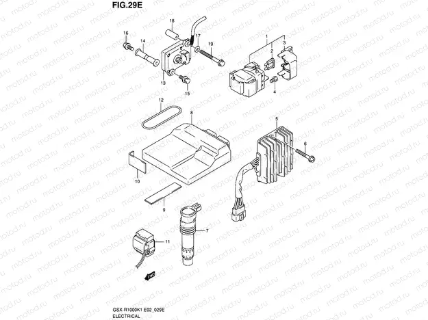 29E - ELECTRICAL (GSX-R1000K2 E19,U1E19,U2E19)