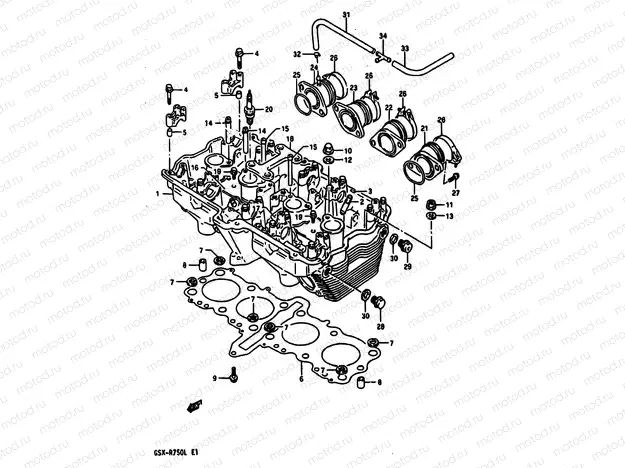 2A - CYLINDER HEAD (MODEL L)
