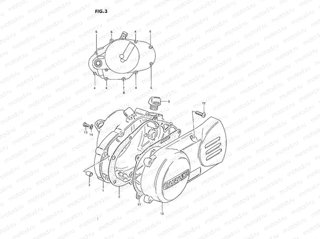 3 - CRANKCASE COVER