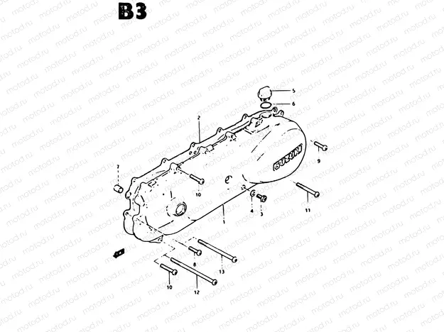 3 - CRANKCASE LEFT COVER