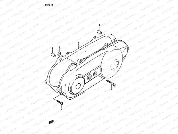 3 - CRANKCASE LEFT COVER