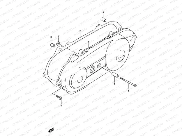 3 - CRANKCASE LH COVER