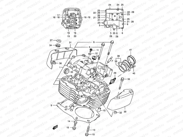 3 - CYLINDER HEAD (REAR)