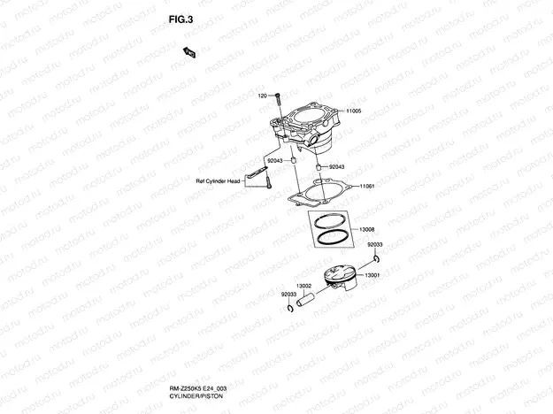 3 - CYLINDER/PISTON