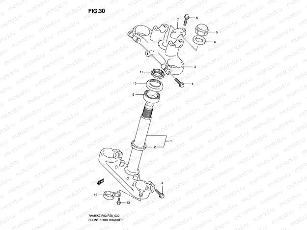 30 - FRONT FORK BRACKET