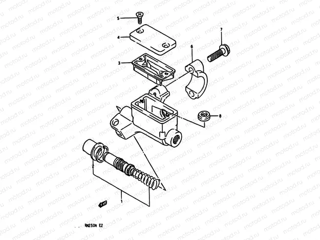 30 - FRONT MASTER CYLINDER (MODEL K/L/M)