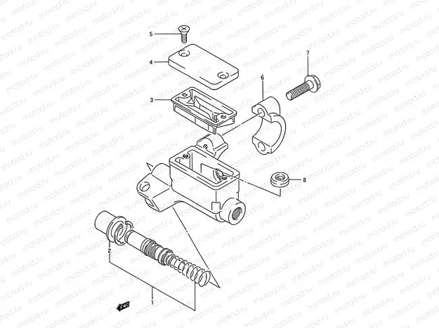 30 - FRONT MASTER CYLINDER (MODEL K/L/M)
