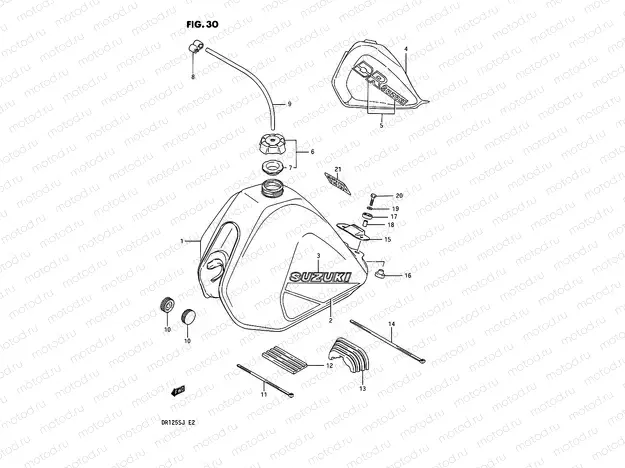 30 - FUEL TANK (MODEL F/H)