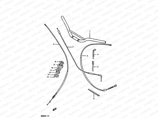 30 - HANDLEBAR - CONTROL CABLE