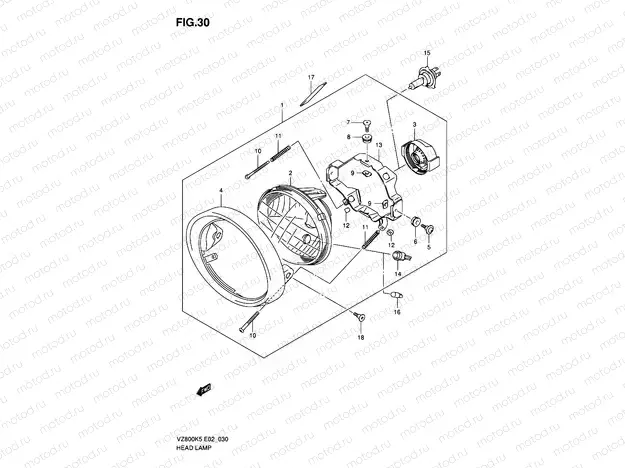 30 - HEADLAMP ASSY