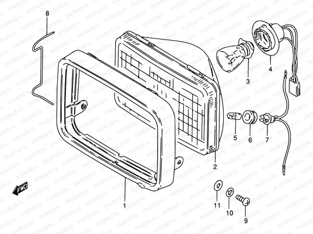 30 - HEADLAMP (E01,E02,E24,E30,E71,P37)