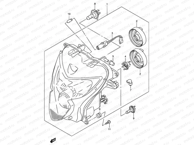 30 - HEADLAMP (E02,E19)