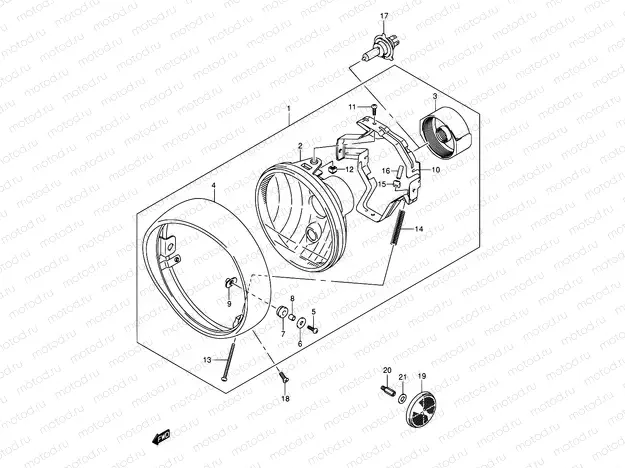 30 - HEADLAMP (E24)