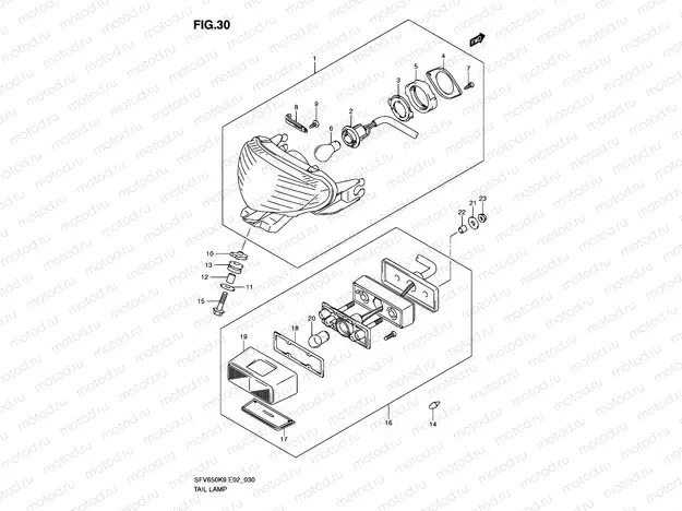 30 - REAR COMBINATION LAMP