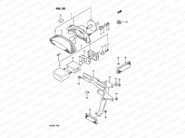 30 - REAR COMBINATION LAMP