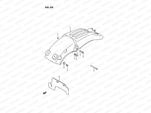 30 - REAR FENDER