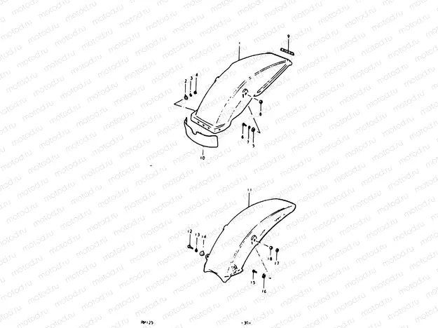 30 - REAR FENDER