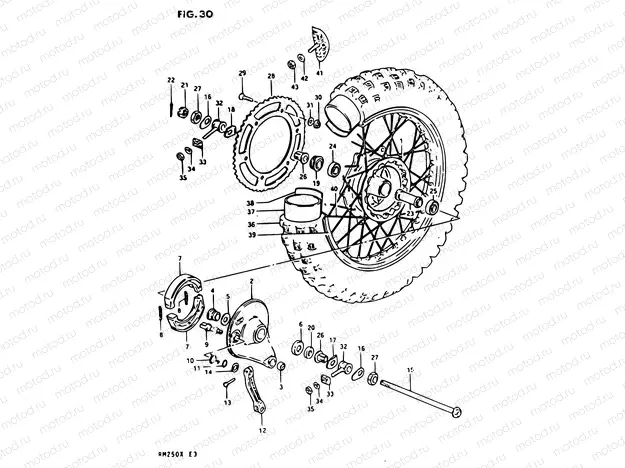 30 - REAR WHEEL