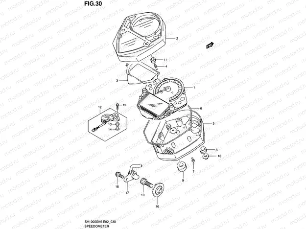 30 - SPEEDOMETER (SV1000S/S1/S2)
