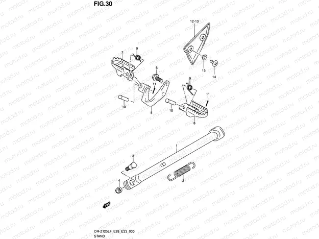 30 - STAND (DR-Z125LL4 E33)
