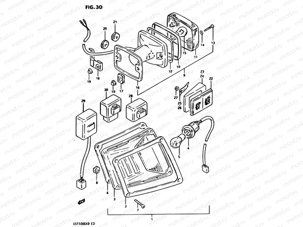 30 - TURN SIGNAL LAMP