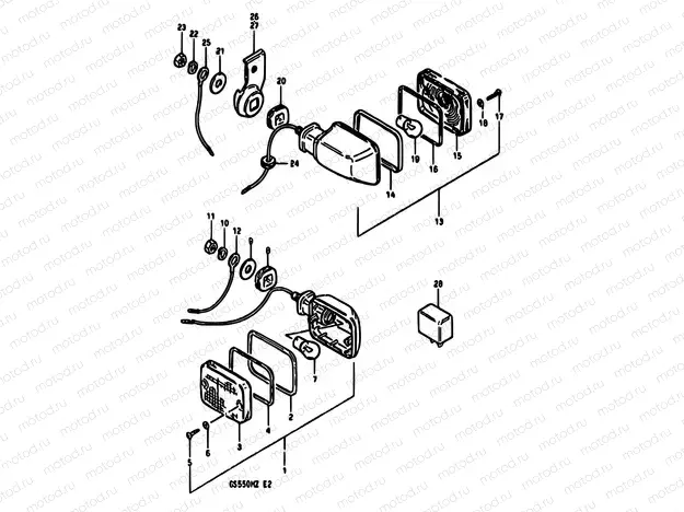 30 - TURN SIGNAL LAMP (E06,E24)