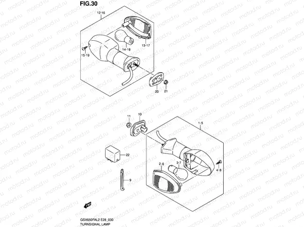 30 - TURNSIGNAL LAMP