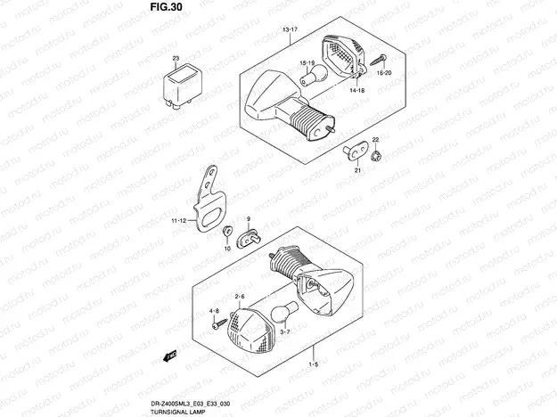30 - TURNSIGNAL LAMP