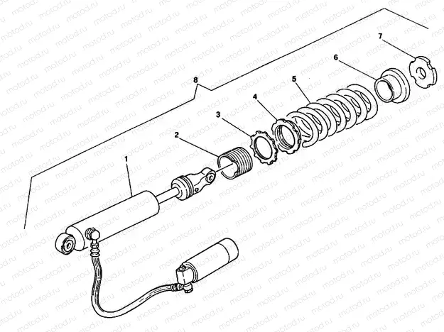 301 - REAR SHOCK ABSORBER » SWING ARM