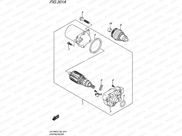 301A - STARTING MOTOR