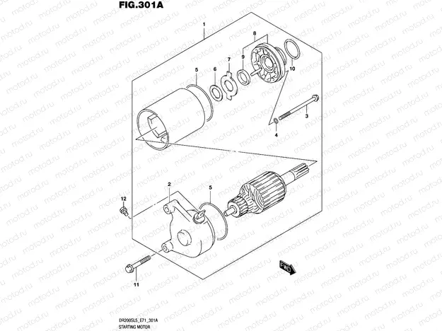 301A - STARTING MOTOR