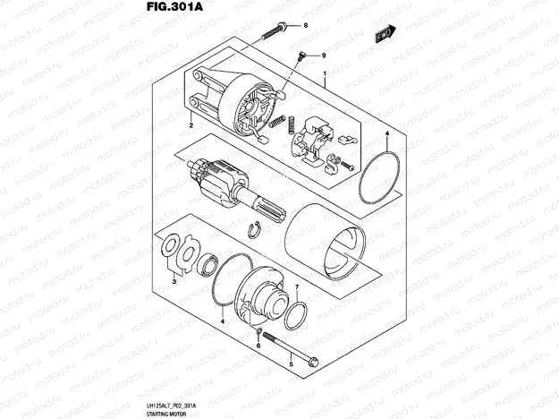 301A - STARTING MOTOR