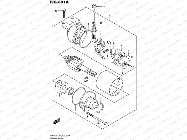 301A - STARTING MOTOR