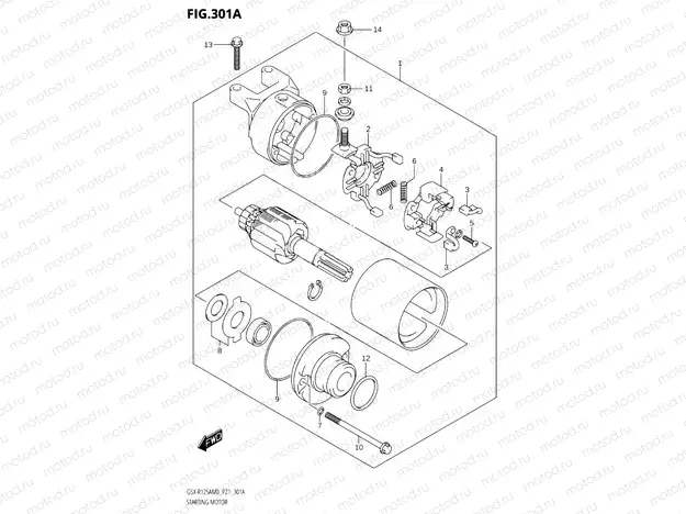 301A - STARTING MOTOR