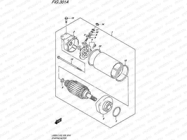 301A - STARTING MOTOR