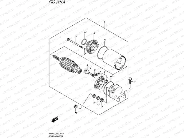 301A - STARTING MOTOR