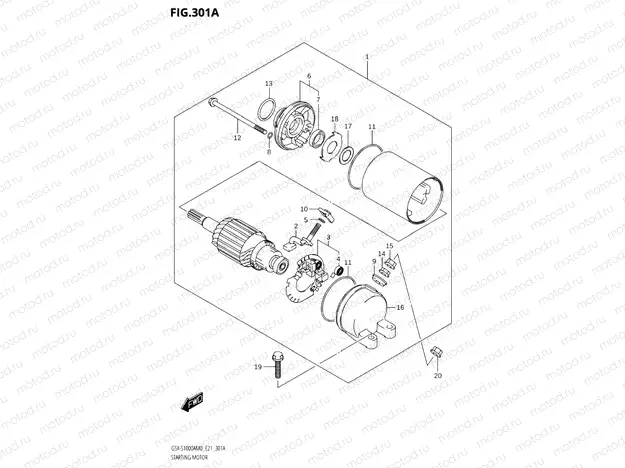 301A - STARTING MOTOR