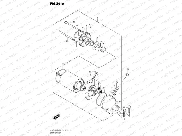 301A - STARTING MOTOR