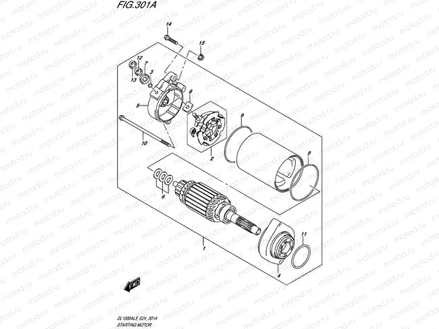 301A - STARTING MOTOR