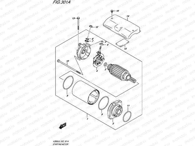 301A - STARTING MOTOR