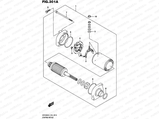 301A - STARTING MOTOR
