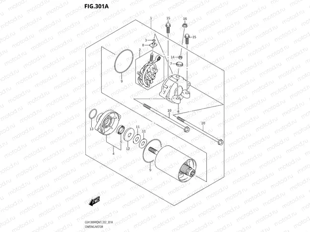 301A - STARTING MOTOR