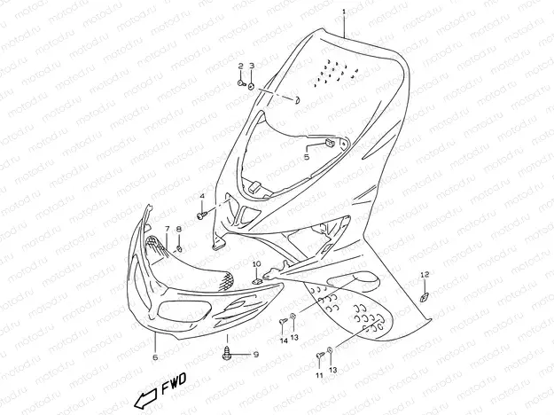 30A - FRONT LEG SHIELD (MODEL Y)
