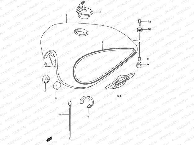 30A - FUEL TANK (MODEL K3)