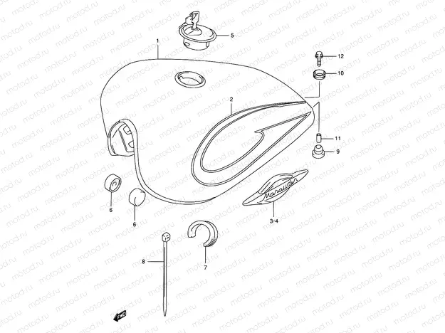 30A - FUEL TANK (MODEL Y)