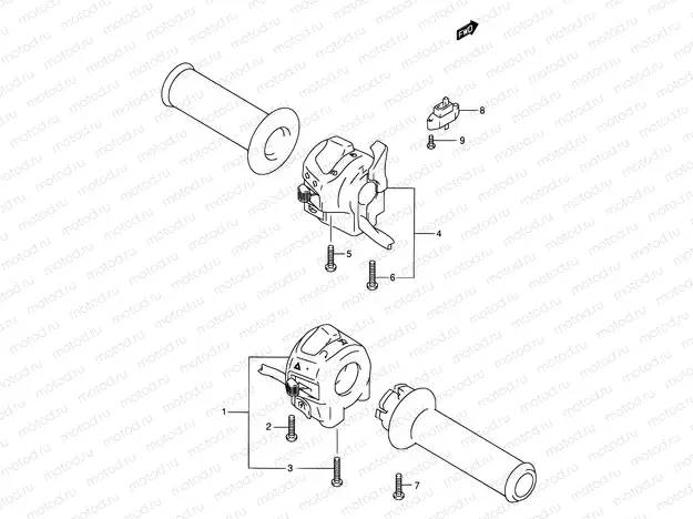 30A - HANDLE SWITCH (MOSEL K3)